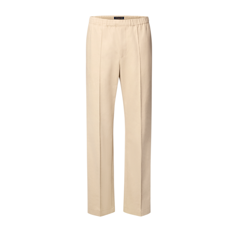 Pantalon à taille élastique à signature LV vue de face