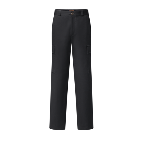 Pantalon cargo à signatures vue de face