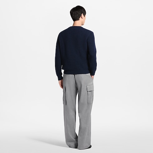 Pantalon cargo habillé à cordon en soie et cachemire in Homme's Prêt-à-porter Tout le prêt-à-porter collections by Louis Vuitton (Zoom produit)