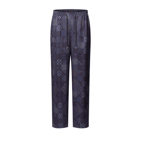 Pantalon de pyjama Damier en soie mélangée in Homme's Prêt-à-porter Tout le prêt-à-porter collections by Louis Vuitton (Zoom produit)