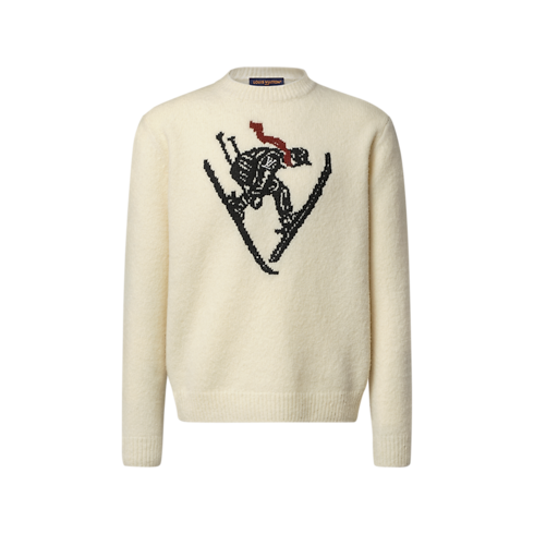 Pull à motif emblématique en intarsia in Homme's Prêt-à-porter Tout le prêt-à-porter collections by Louis Vuitton (Zoom produit)