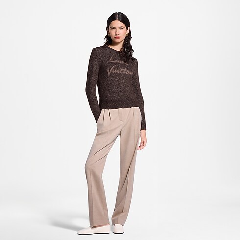 Pull à signature cursive in Femme's Prêt-à-porter Maille collections by Louis Vuitton (Zoom produit)
