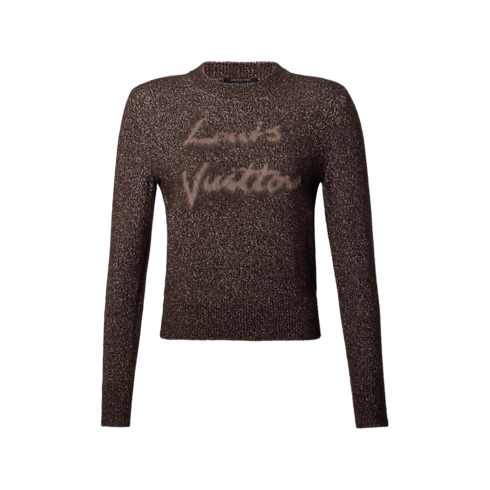 Pull à signature cursive in Femme's Prêt-à-porter Maille collections by Louis Vuitton (Zoom produit)