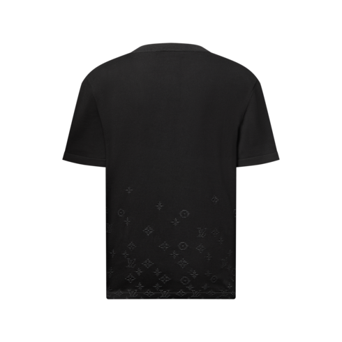 Pull col rond à manches courtes en jacquard dégradé in Homme's Prêt-à-porter Maille et sweatshirts collections by Louis Vuitton (Zoom produit)