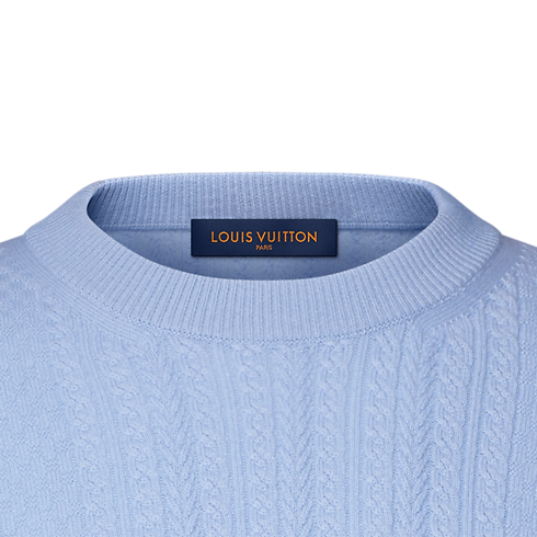 Pull col rond en maille torsadée de laine et cachemire in Homme's Prêt-à-porter Tout le prêt-à-porter collections by Louis Vuitton (Zoom produit)