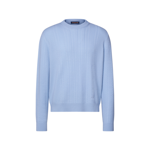 Pull col rond en maille torsadée de laine et cachemire in Homme's Prêt-à-porter Tout le prêt-à-porter collections by Louis Vuitton (Zoom produit)