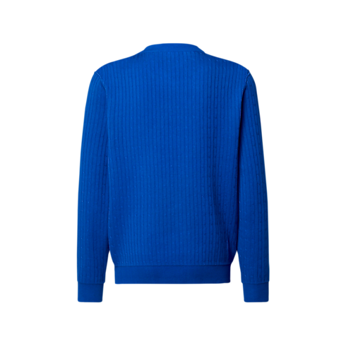 Pull manches longues à signature LV réversible vue arrière