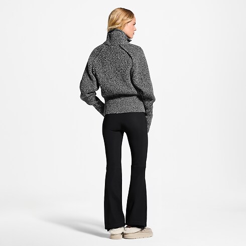 Pull semi-zippé chiné in Femme's Prêt-à-porter Tops et chemises collections by Louis Vuitton (Zoom produit)