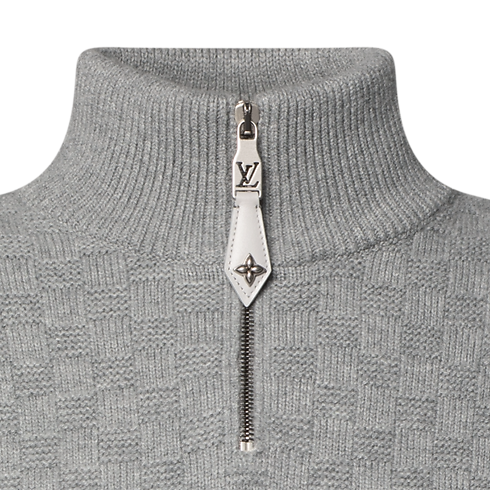 Pullover aus Wolle und Kaschmir mit kurzem Reissverschluss in Herren's Ready to Wear Vollständige Ready to Wear collections by Louis Vuitton (Zoom)
