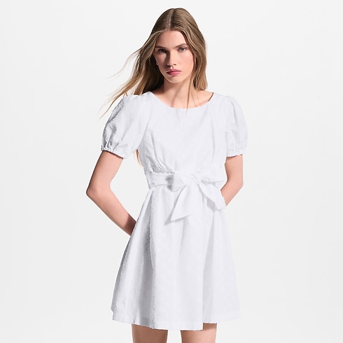 Robe babydoll en fil coupé Monogram in Femme's Prêt-à-porter Robes collections by Louis Vuitton (Zoom produit)