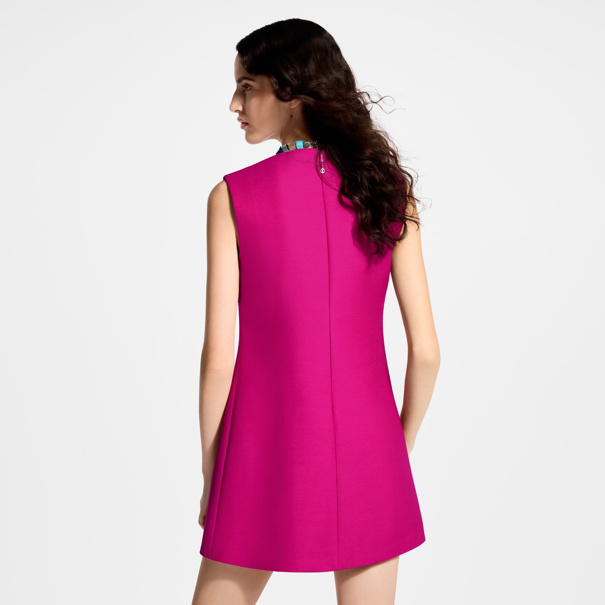 Lv Robe Pink Robe courte à nœuds | LOUIS VUITTON