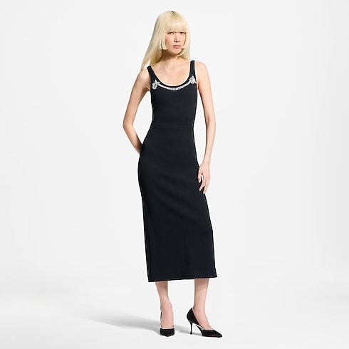 Robe débardeur à encolure bijou in Femme's Prêt-à-porter Robes collections by Louis Vuitton (Zoom produit)