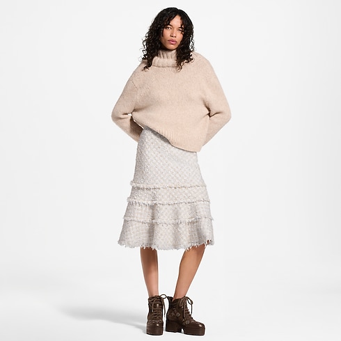 Rock aus Tweed mit Fransenbesatz in Damen's Ready to Wear Neuheiten Ready-to-wear collections by Louis Vuitton (Zoom)