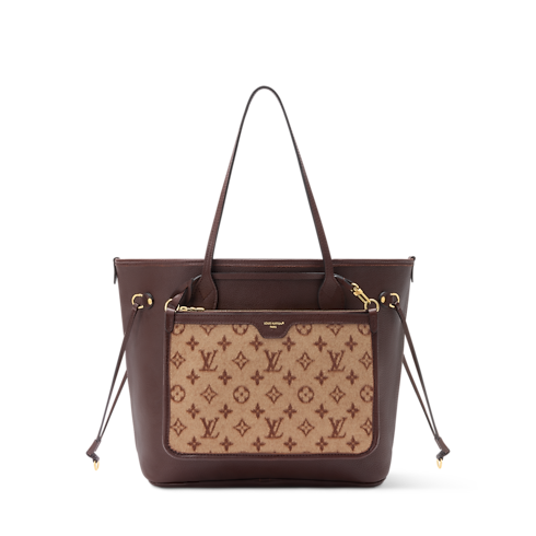 Sac Neverfull Inside Out MM Cuir Minigram in Femme's Nouveautés Femme } collections by Louis Vuitton (Zoom produit)
