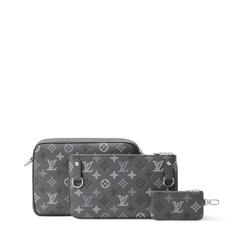 Sac Trio Messenger Monogram Shadow in Homme's Sacs Tous les sacs collections by Louis Vuitton (Zoom produit)