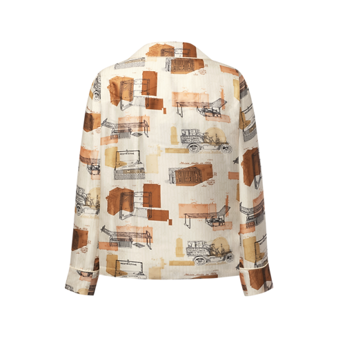 Schlafanzughemd mit Koffer-Motiv in Damen's Ready to Wear Oberteile und Blusen collections by Louis Vuitton (Zoom)