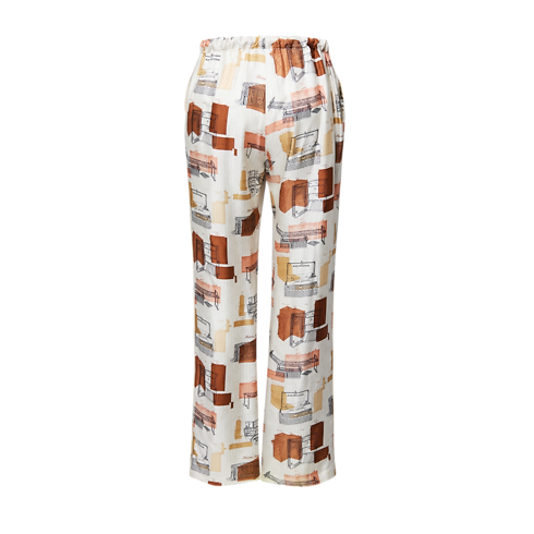 Schlafanzughose mit Koffer-Motiv in Damen's Ready to Wear Hosen und Shorts collections by Louis Vuitton (Zoom)