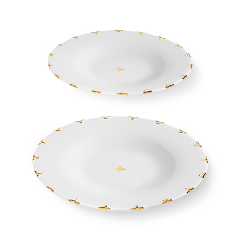 Set de 2 assiettes à dîner Flower Crown vue latérale