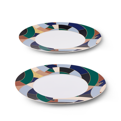 Set de deux assiettes à dîner Illusion in Malles, Voyage et Maison's Maison et Art de la Table Art de la table collections by Louis Vuitton (Zoom produit)