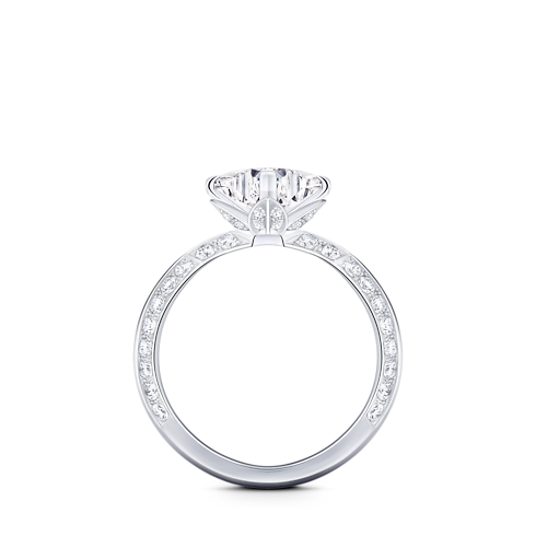 Solitaire pavé LV Diamonds, taille LV Monogram Star vue intérieure