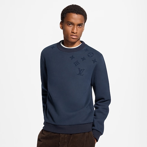 Sweat col rond Monogram en punch needle in Homme's Prêt-à-porter Tout le prêt-à-porter collections by Louis Vuitton (Zoom produit)