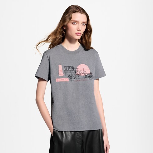 T-Shirt mit Auto-Motiv in Damen's Ready to Wear T-Shirts und Sweatshirts collections by Louis Vuitton (Zoom)