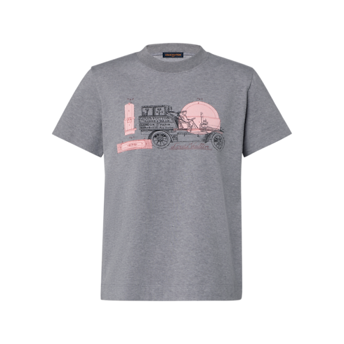 T-Shirt mit Auto-Motiv in Damen's Ready to Wear T-Shirts und Sweatshirts collections by Louis Vuitton (Zoom)