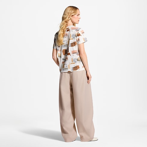 T-Shirt mit Koffer-Motiv in Damen's Ready to Wear T-Shirts und Sweatshirts collections by Louis Vuitton (Zoom)