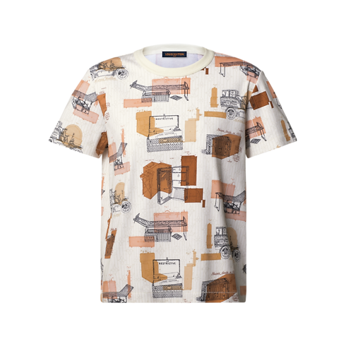 T-Shirt mit Koffer-Motiv in Damen's Ready to Wear T-Shirts und Sweatshirts collections by Louis Vuitton (Zoom)