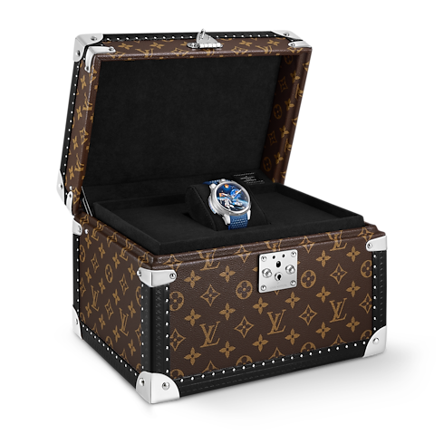 Tambour Galactique, manuel, 46,7 mm, titane et or blanc in Montres's Toutes les montres } collections by Louis Vuitton (Zoom produit)