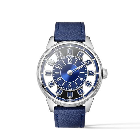 Tambour Spin Time Air, Automatic, 42.5mm, White gold in Montres's Toutes les montres } collections by Louis Vuitton (Zoom produit)