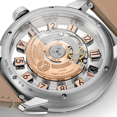 Tambour Spin Time Air Flying Tourbillon, Automatikuhrwerk, 42,5 mm, Platin in Uhren's Alle Uhren } collections by Louis Vuitton (Zoom)