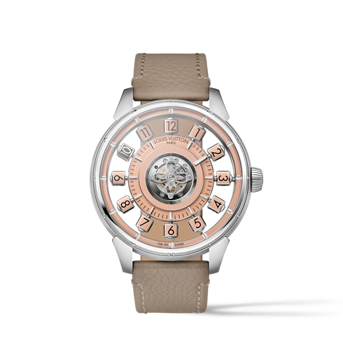 Tambour Spin Time Air Flying Tourbillon, Automatikuhrwerk, 42,5 mm, Platin in Uhren's Alle Uhren } collections by Louis Vuitton (Zoom)