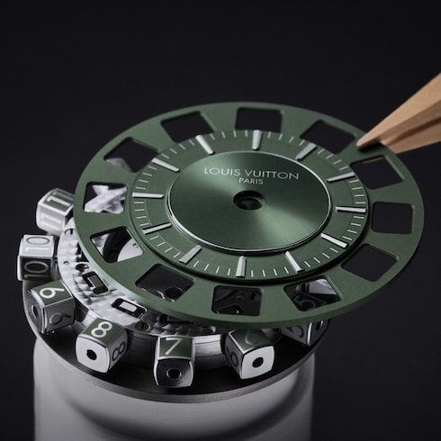 Tambour Spin Time, Automatic, 39.5mm, White gold in Montres's Toutes les montres } collections by Louis Vuitton