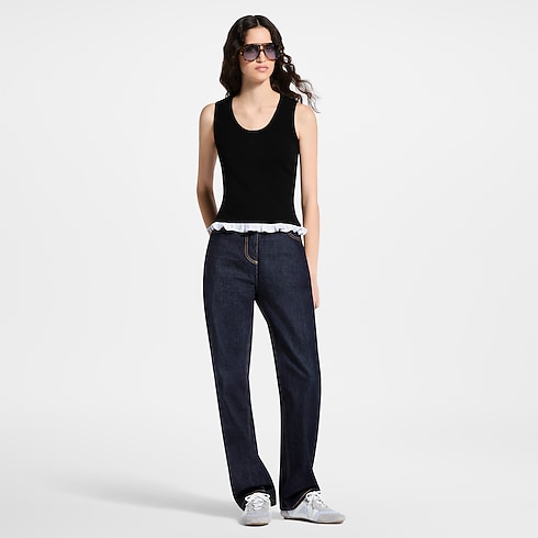 Tanktop mit Rüschen am Saum in Damen's Ready to Wear Tops collections by Louis Vuitton (Zoom)