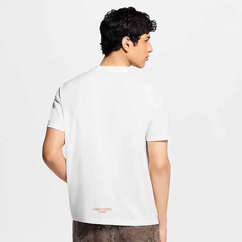 Tee-shirt à signature découpée au laser in Homme's Prêt-à-porter T-shirts et polos collections by Louis Vuitton (Zoom produit)