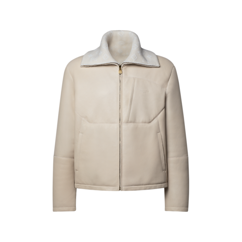Trainingsjacke aus Lammfell Frontansicht