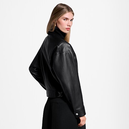 Veste de motard à empiècement en laine in Femme's Prêt-à-porter Manteaux et vestes collections by Louis Vuitton (Zoom produit)