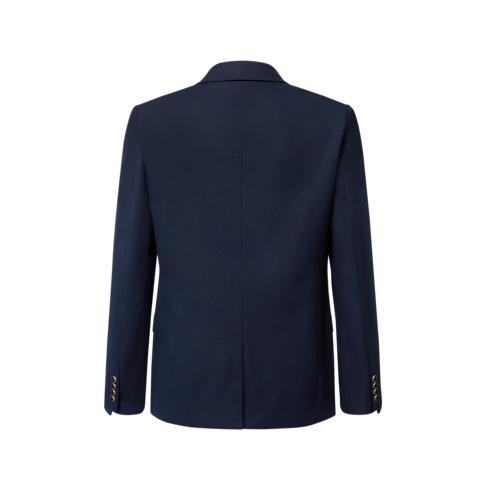 Veste droite en denim à revers cranté in Homme's Prêt-à-porter Pièces en denim collections by Louis Vuitton (Zoom produit)