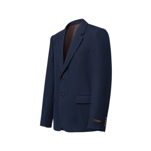Veste droite en denim à revers cranté in Homme's Prêt-à-porter Pièces en denim collections by Louis Vuitton (Zoom produit)