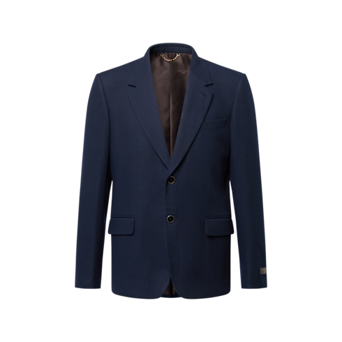 Veste droite en denim à revers cranté in Homme's Prêt-à-porter Pièces en denim collections by Louis Vuitton (Zoom produit)