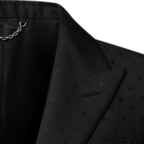 Veste droite Pont Neuf en satin Monogram in Homme's Prêt-à-porter Tout le prêt-à-porter collections by Louis Vuitton (Zoom produit)