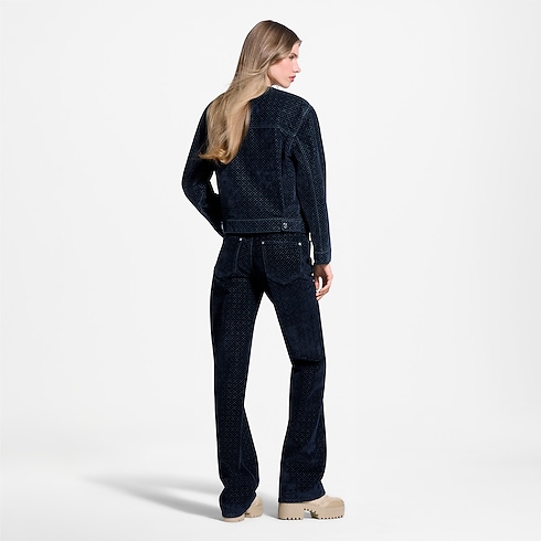 Veste en velours floqué Nanogram in Femme's Prêt-à-porter Manteaux et vestes collections by Louis Vuitton (Zoom produit)