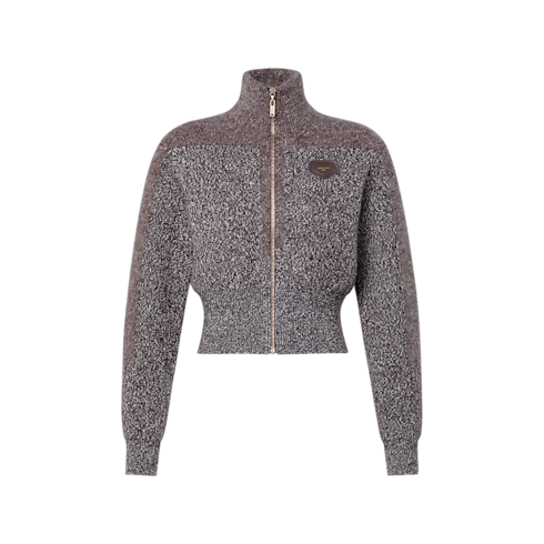 Veste zippée en maille graphique in Femme's Prêt-à-porter Maille collections by Louis Vuitton (Zoom produit)