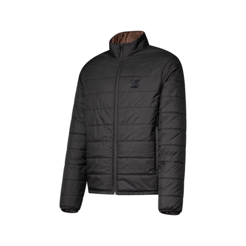 Wendbarer, leicht wattierter Blouson mit Monogram Seitenansicht