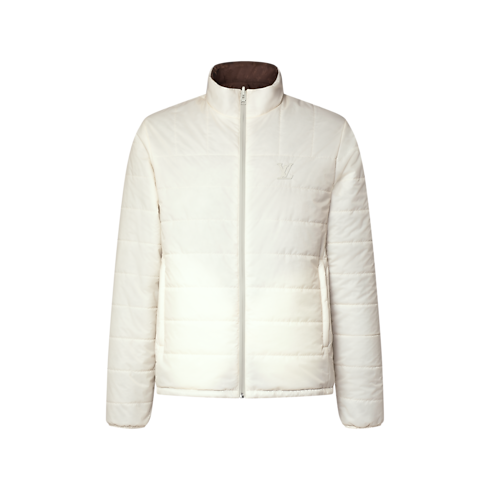 Wendbarer, leicht wattierter Blouson mit Monogram Frontansicht