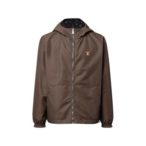 Wende-Blouson aus Nylon/Fleece mit Kapuze andere Ansicht