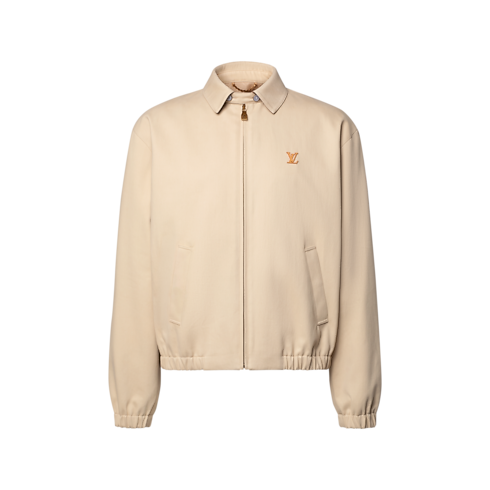 Winterliche Coach-Jacke mit LV Signatur Frontansicht