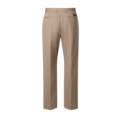 Zigaretten-Chinohose aus Baumwolle und Kaschmir Rückansicht