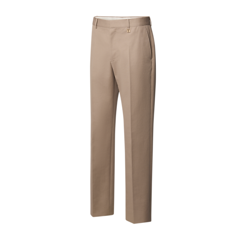 Zigaretten-Chinohose aus Baumwolle und Kaschmir Seitenansicht